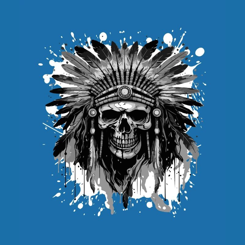 Apache Skull Native American