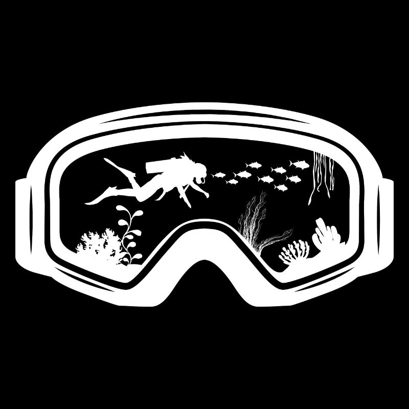 Diver Diving Goggles Diving Goggles white