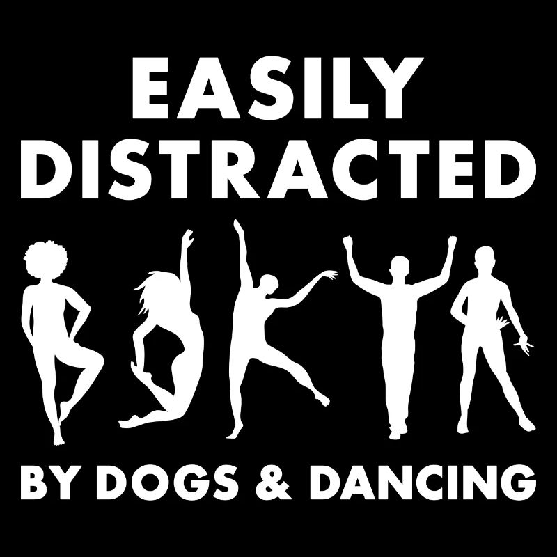 Danseur Facilement Distrait Par Les Chiens Et La Danse