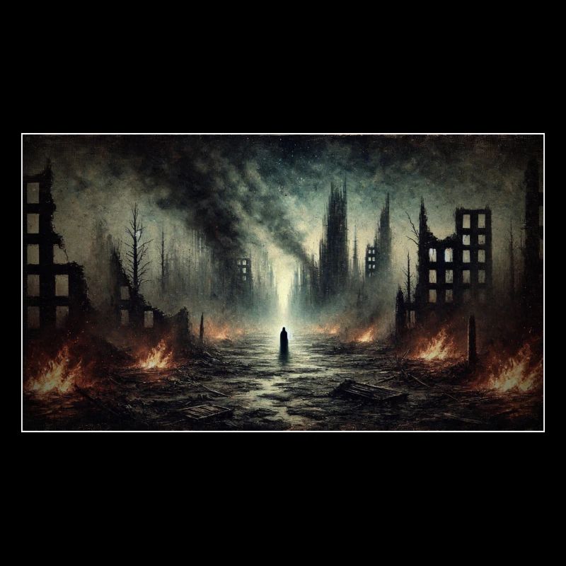 Post-apocalyptic ruins