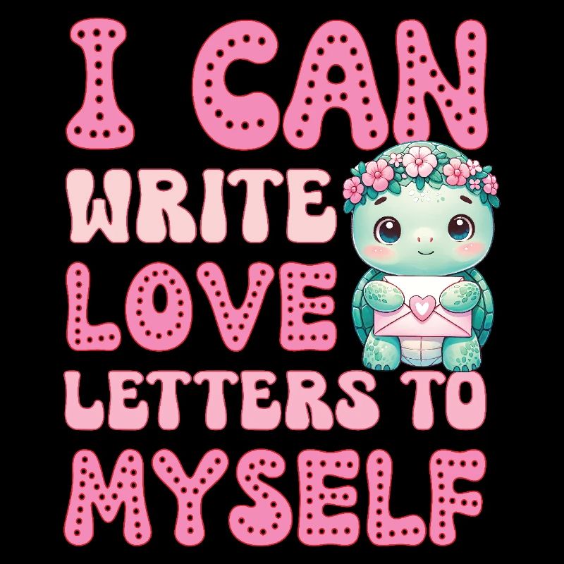 Funny Valentines day self love turtle