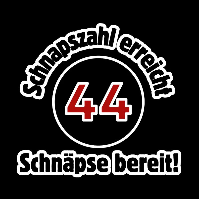 44. Geburtstag Schnapszahl erreicht Schnaps bereit