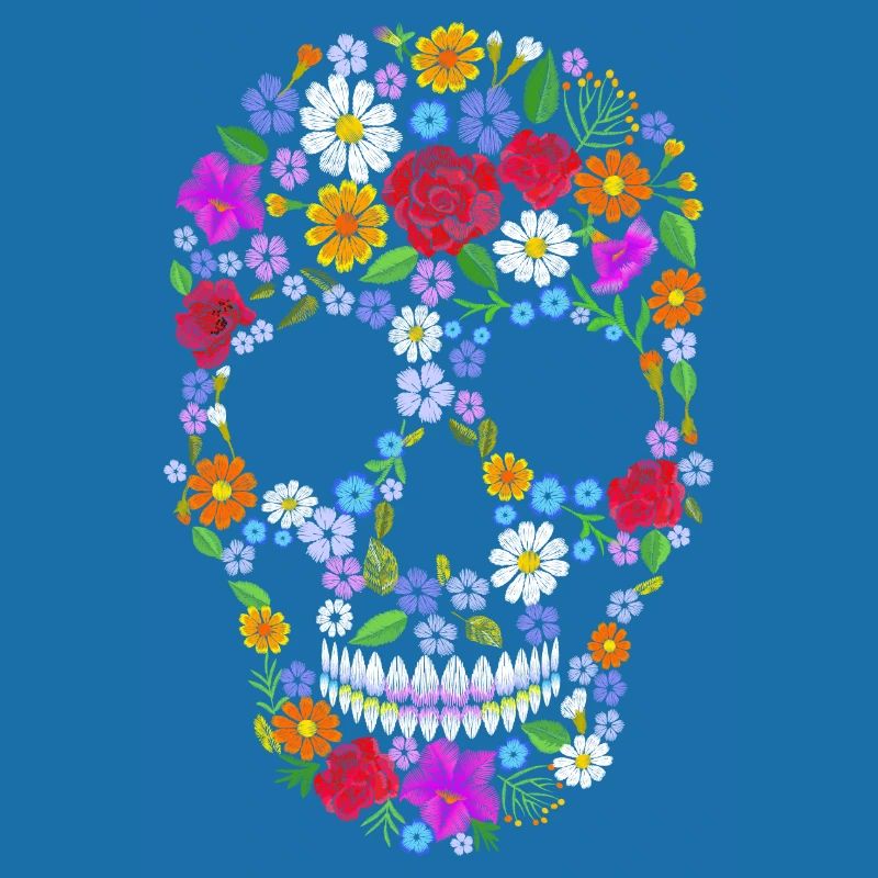 Skelett Blume Geschenk Mann oder Frau