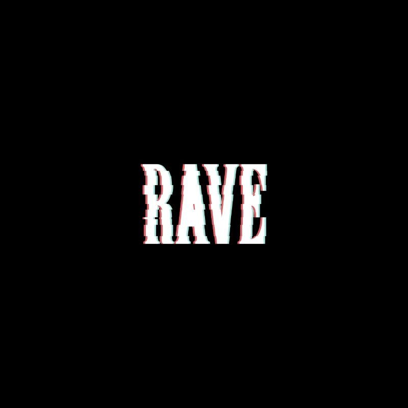 Rave electronic music. Distorted optics
