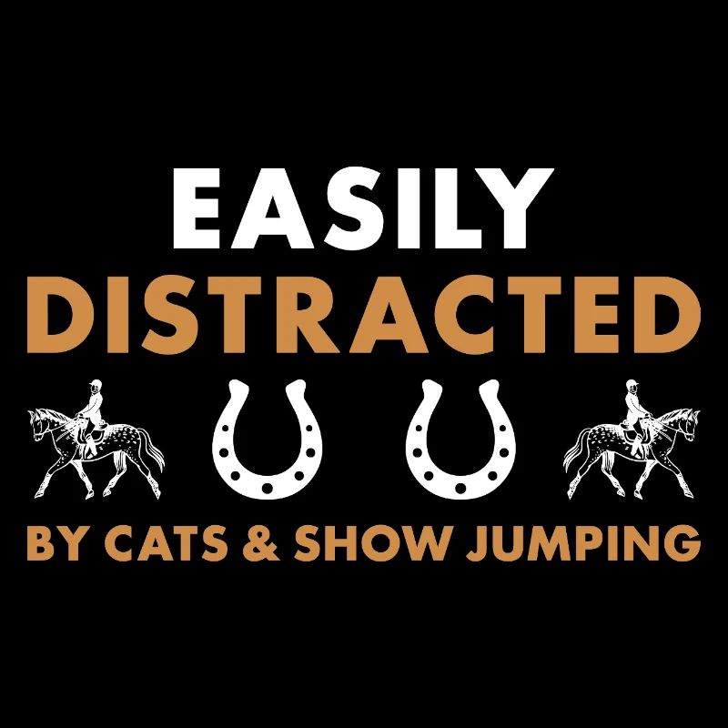 Le sauteur facilement distrait par les chats et le saut d’obstacles