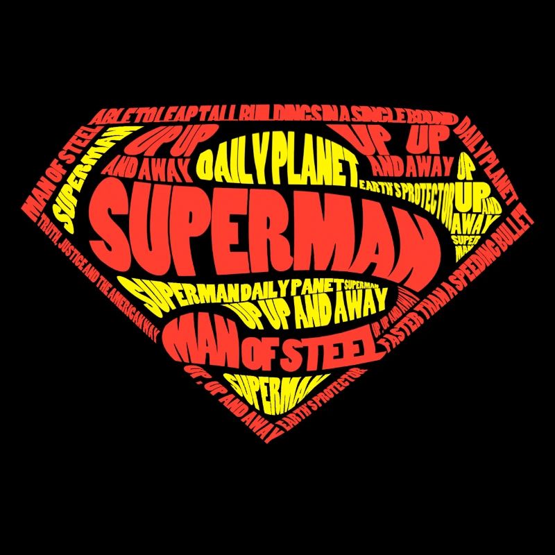 Superman Logo Textmuster