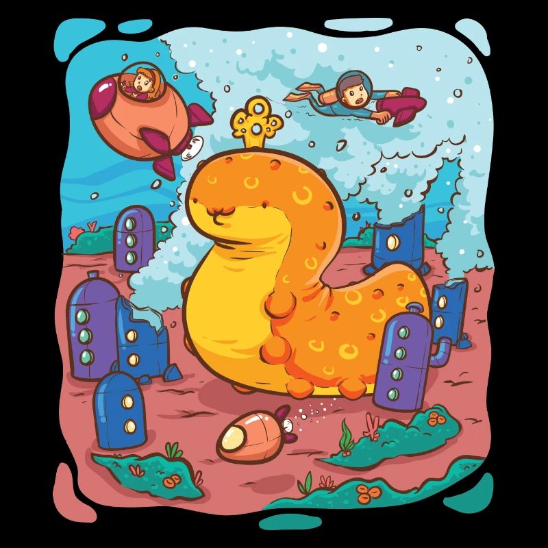 Le concombre de mer sucré visite Atlantis