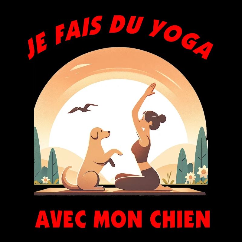 Je fais du doga, du yoga avec mon chien