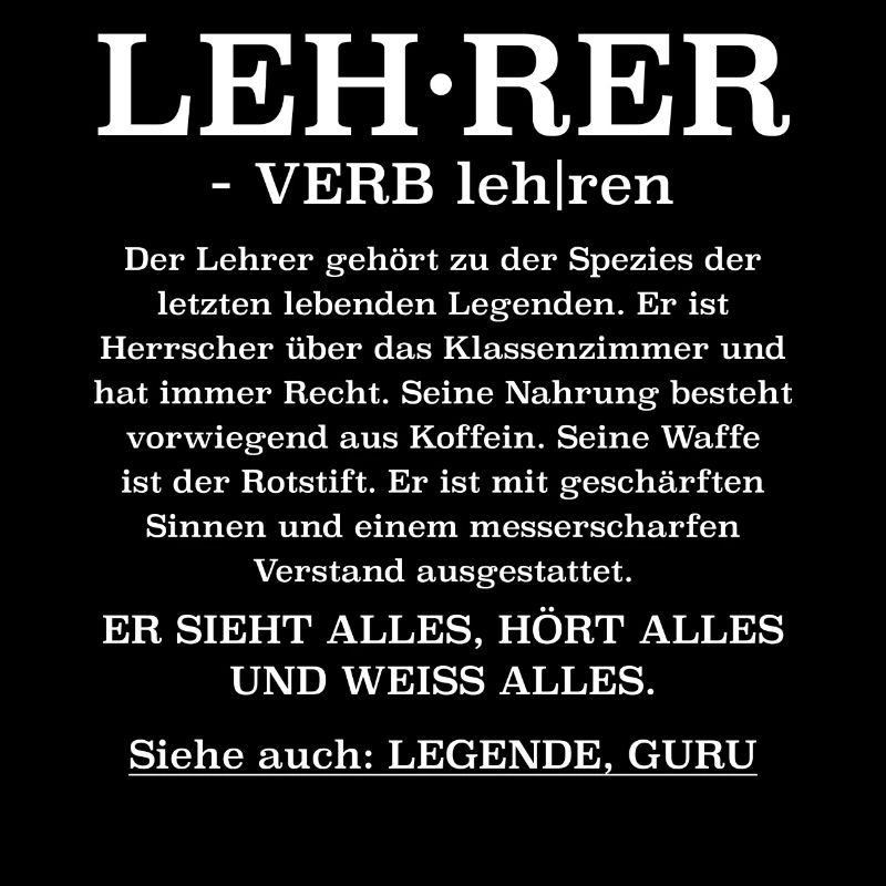 Lehrer Definition