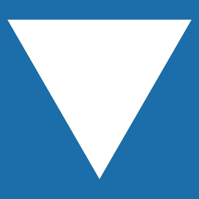 Triangle cadeau, géométrie surface forme blanche