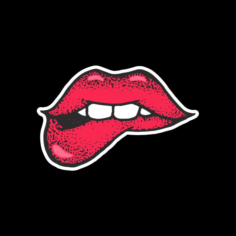 Sexy Lippen - Romantischer Blick
