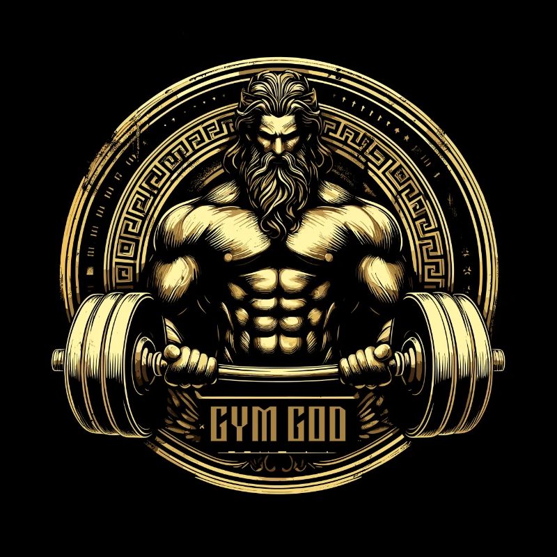 Dieu grec Zeus Gym Devant d’or
