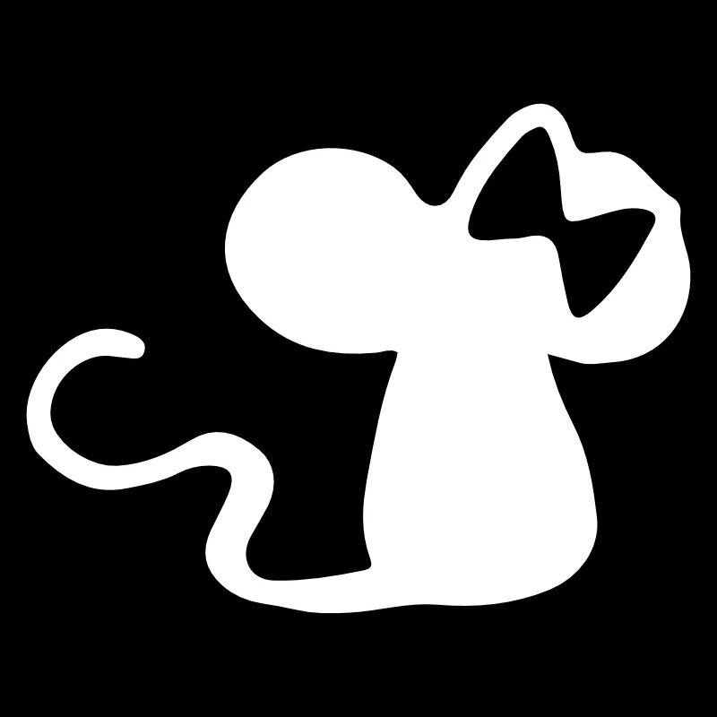 Mouse with a bow - mouse gift idea - mouse