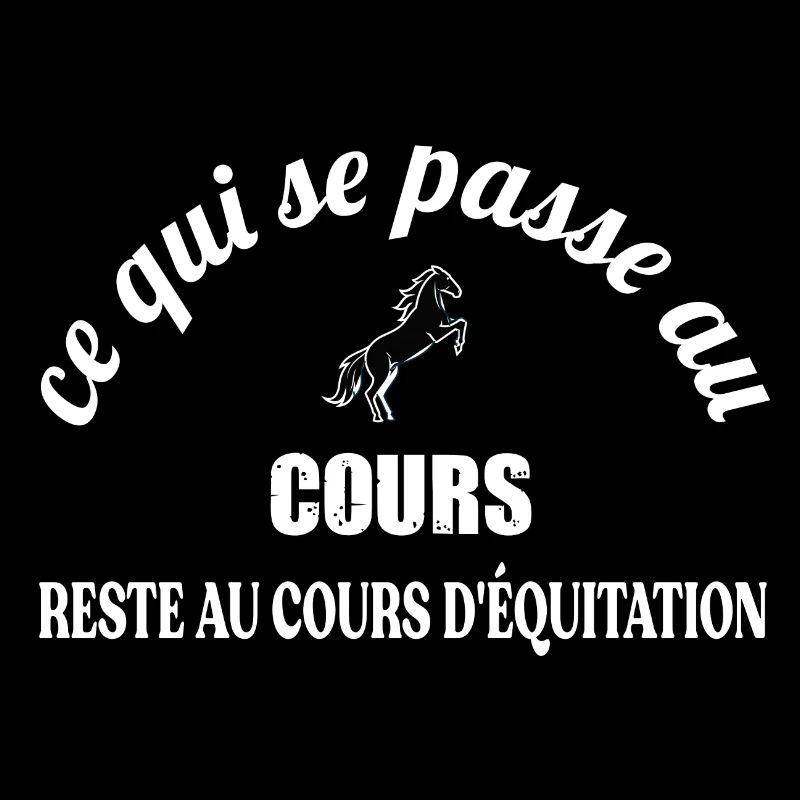 Ce qui se passe au cours reste aucoursd'équitation