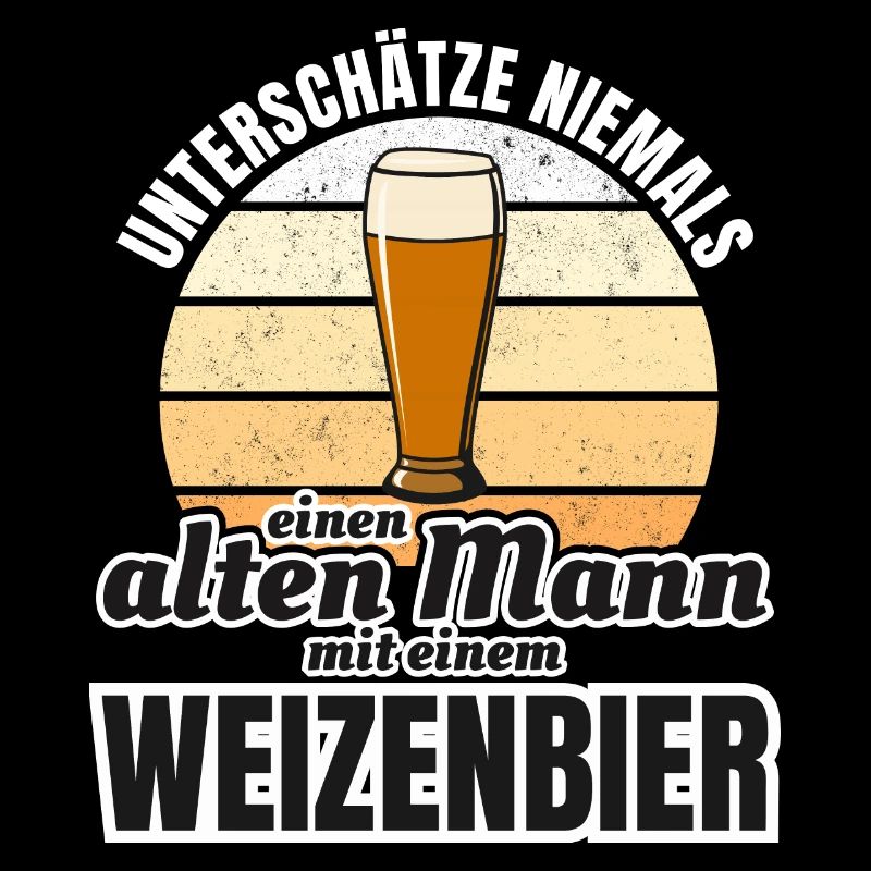 Weizenbier alter Mann Grossvater Vater Geschenk