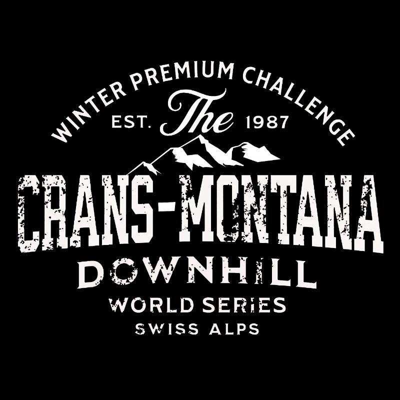 Crans Montana downhill world series 1987