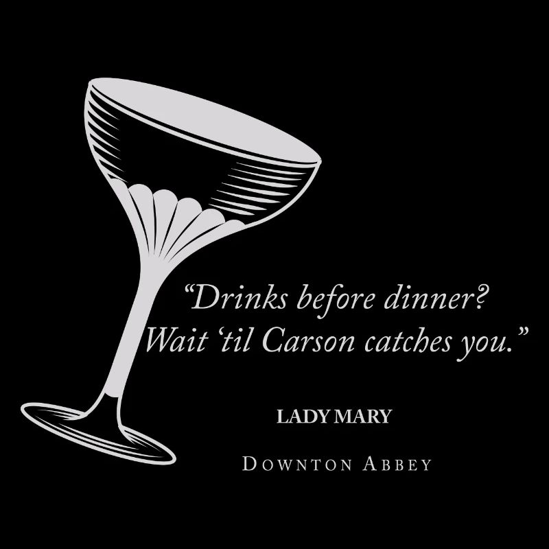 Downton Abbey Lady Mary beve dicendo