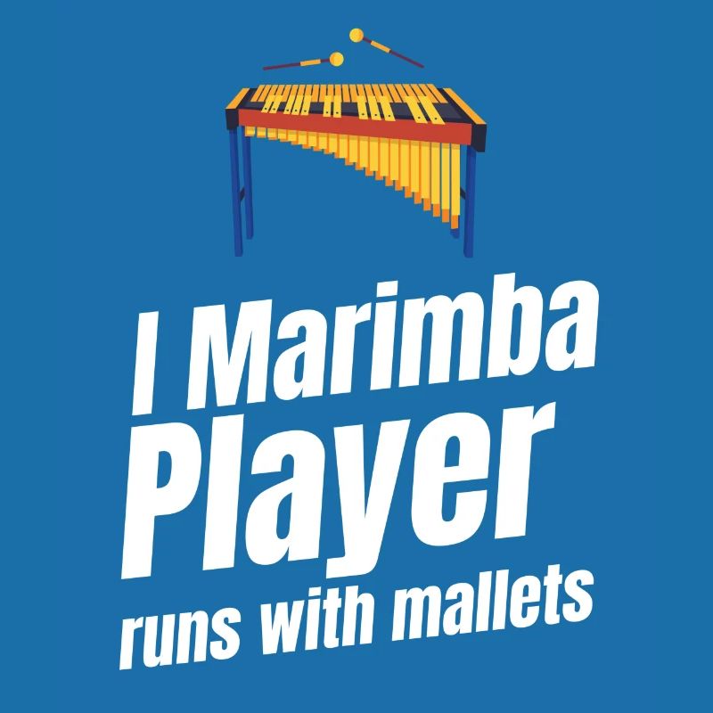 I Marimba player running with mallets Orchestra