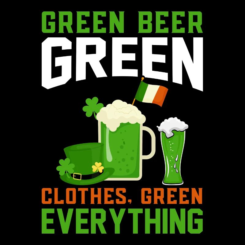 Bière verte irlandaise de la Saint-Patrick