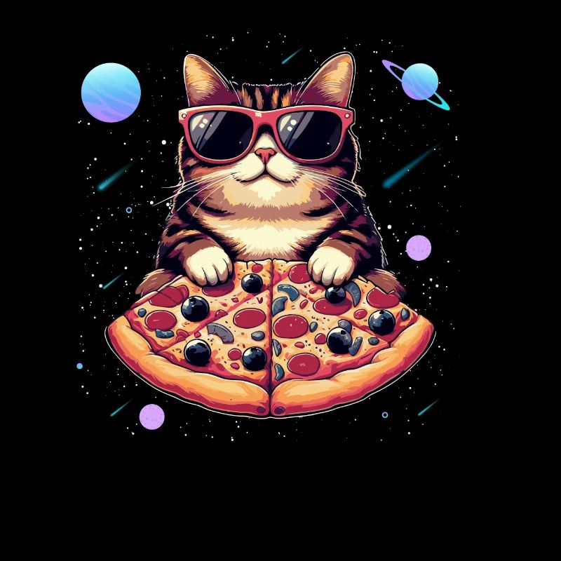 Cool Space Cat with Sunglasses