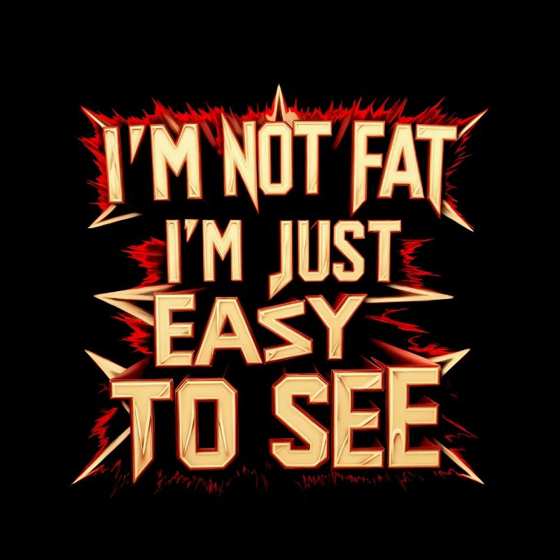 I'm Not Fat, I'm Just Easy To See 55