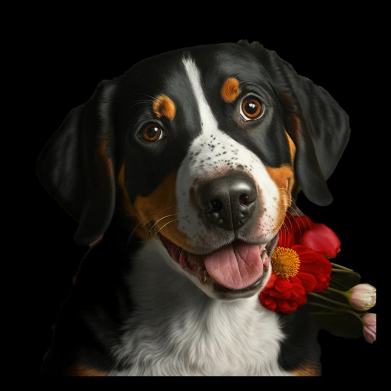Entlebucher Mountain Dog Valentine's Day