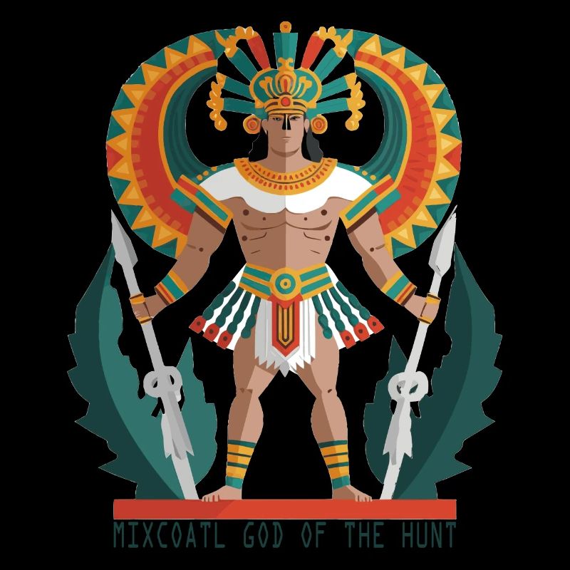 Ancient Aztec God Mixcoatl Historic Inca Mythology