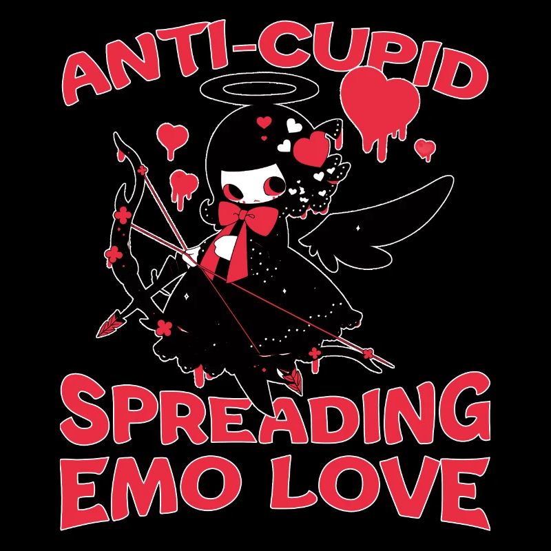 Anti Cupid Spreading Emo Love Gothic Cupid Creepy