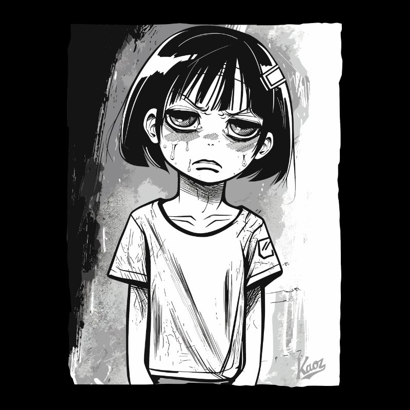 Fille alternative de dessin animé