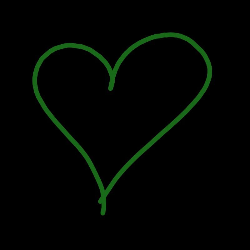 coeur vert vert vert idée de cadeau