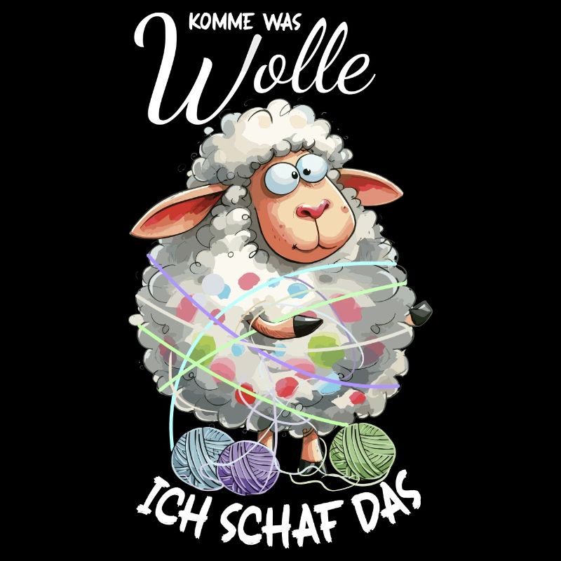 Komme was Wolle ich Schaf das lustiger Spruch Wort