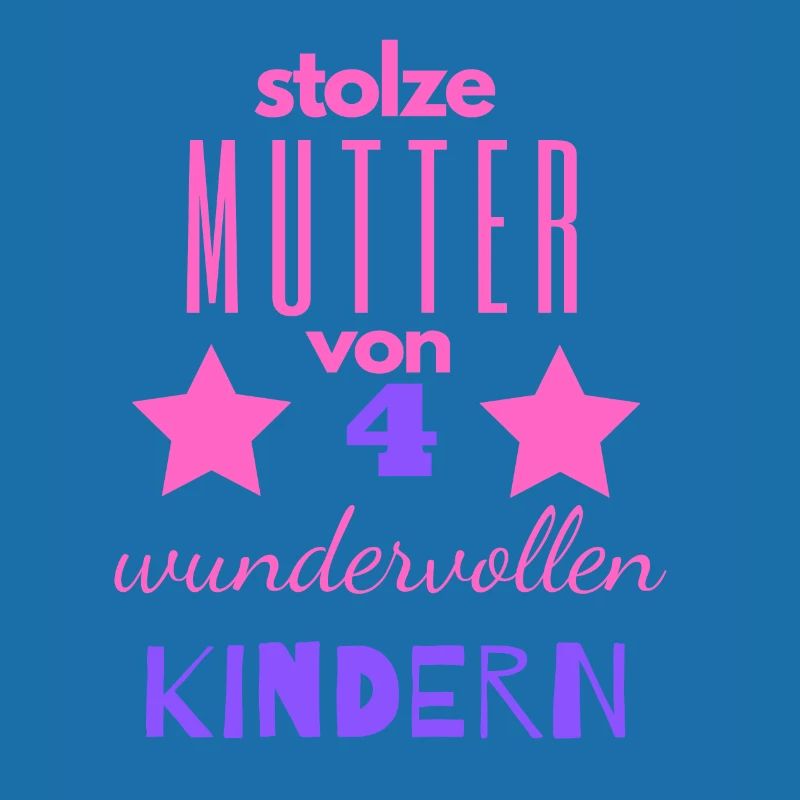 stolze Mutter von vier Kindern