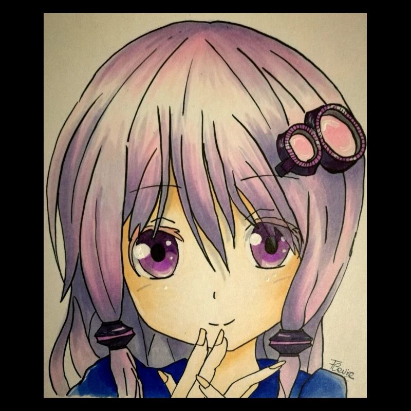 Schüchternes Manga-Mädchen