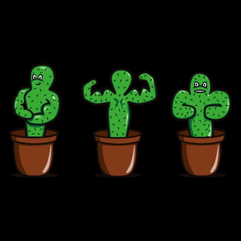 cactus avec des muscles