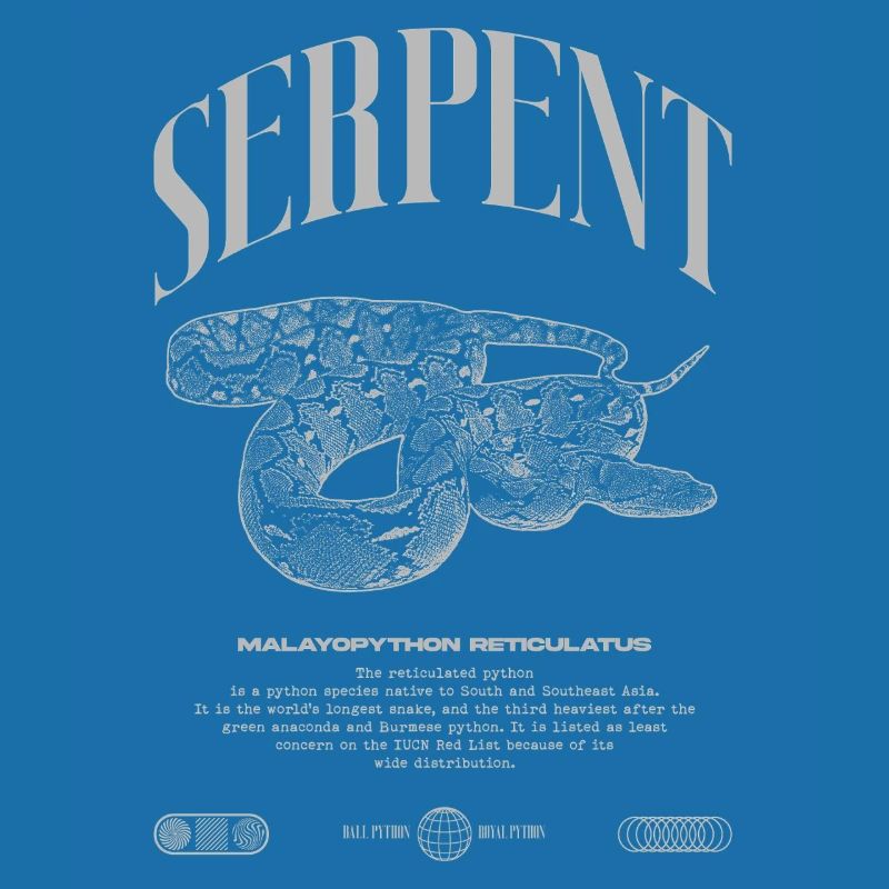 Reticulated Python Reptile Keeper Streetwear