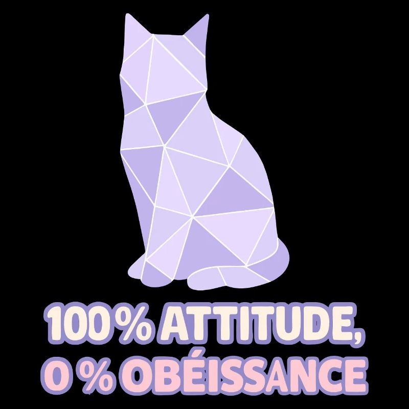 100% Attitude, 0% Obéissance – Chat géométrique