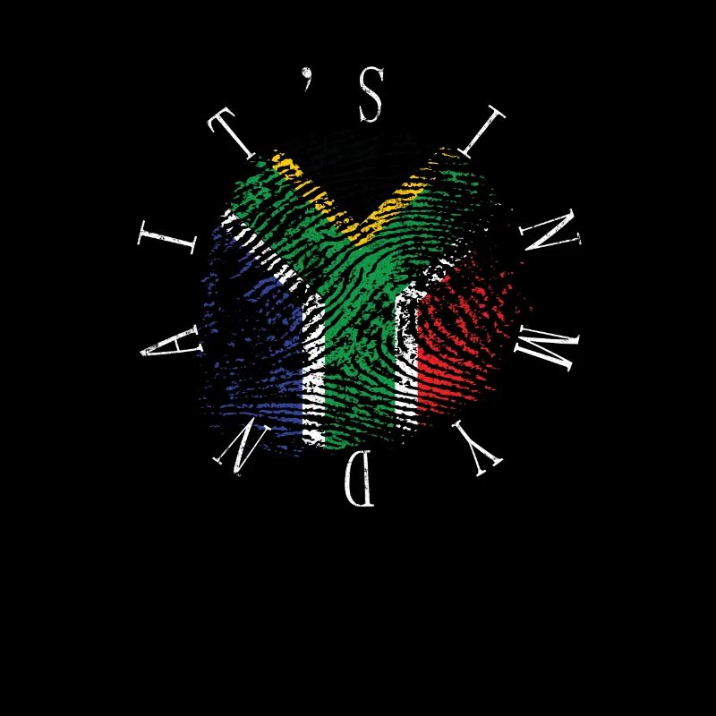 C'est dans mon ADN Afrique du Sud Drapeau Vintage Africain