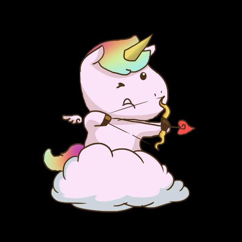 Amor Einhorn Cupid Einhörner Romantisch Niedlich