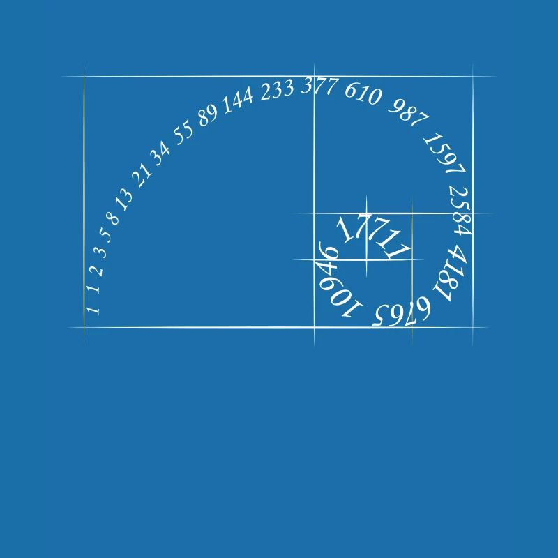 Fibonacci sequence golden ratio spiral geometry