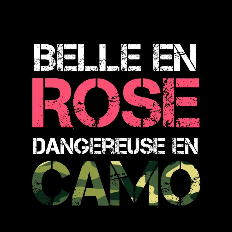Belle En Rose Dangereuse En Camo