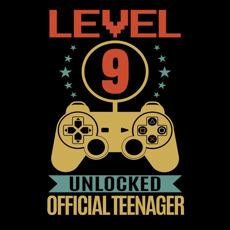 9. Geburtstag - Geburtstagsshirt level 9 unlock