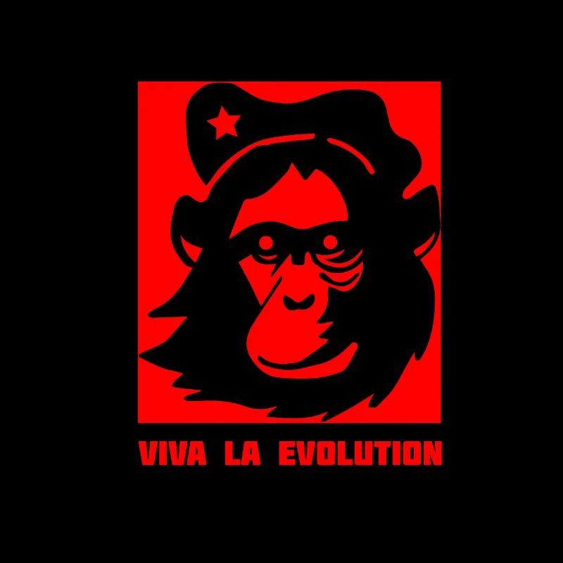 Viva La Evolution Darwin Monkey Revolution Che Gue