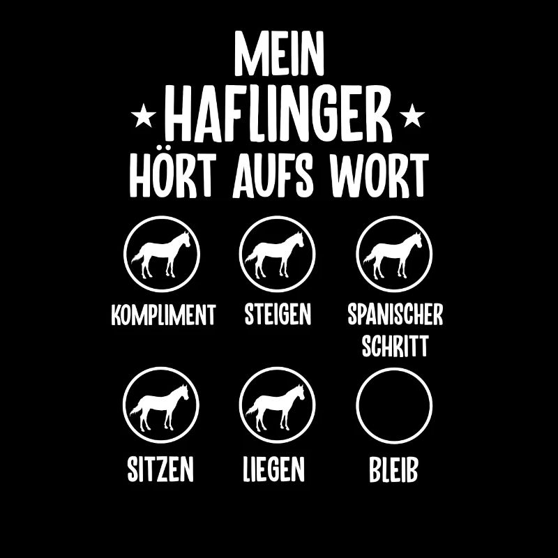 Lustiges Haflinger Pferd Geschenk