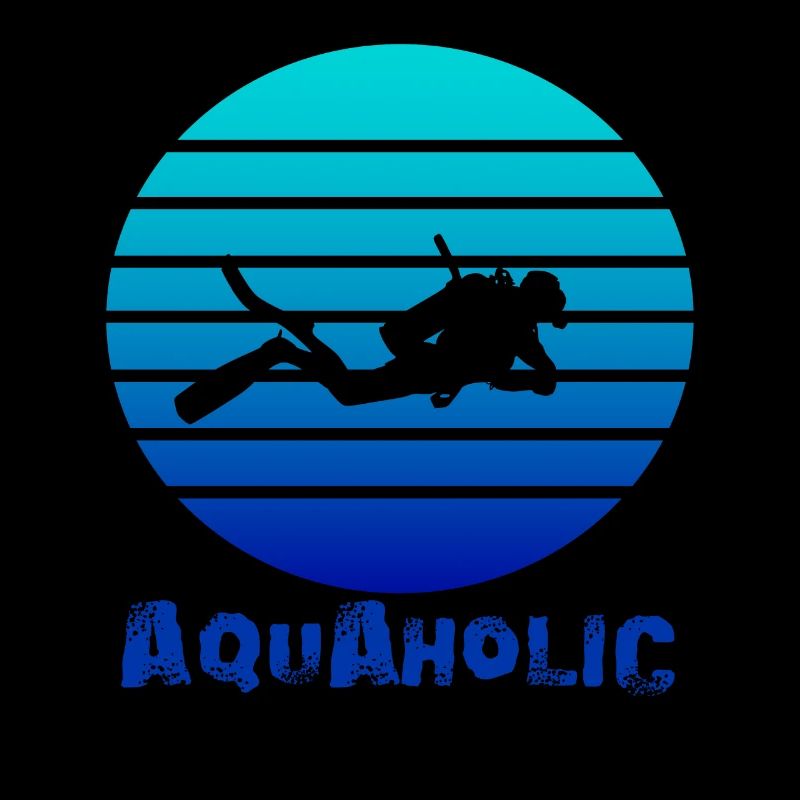 Funny Diver Diving Aquaholic Gift