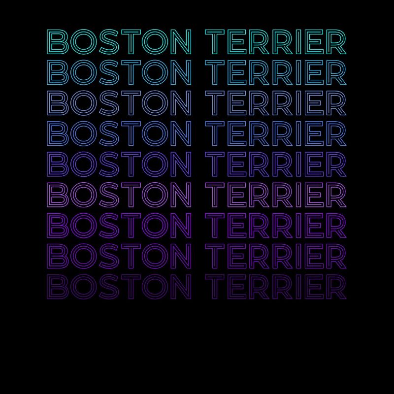 Boston Terrier Retro