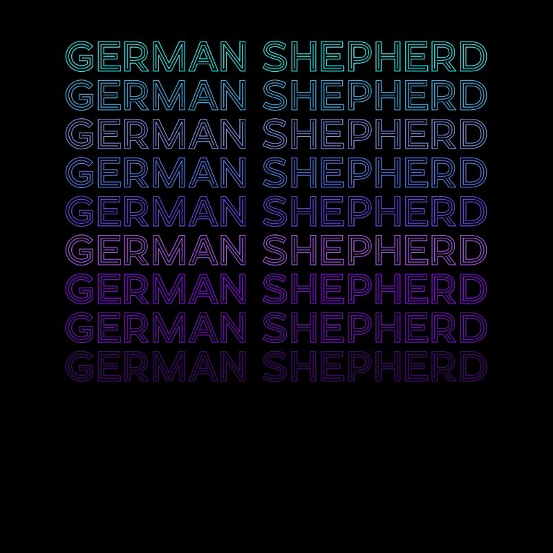 German Shepherd Retro