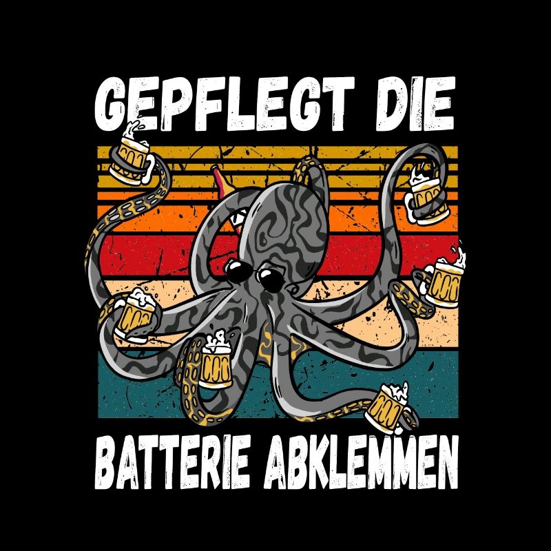 Gepflegt die Batterie Abklemmen Fun Trinkspruch