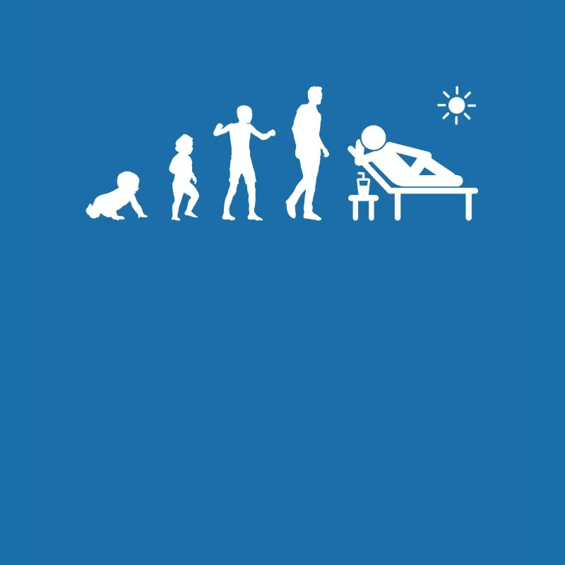 evolution pensionierter Mann Humor im Ruhestand