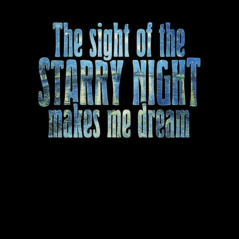 Citation de Starry Night Art par Van Gogh Design