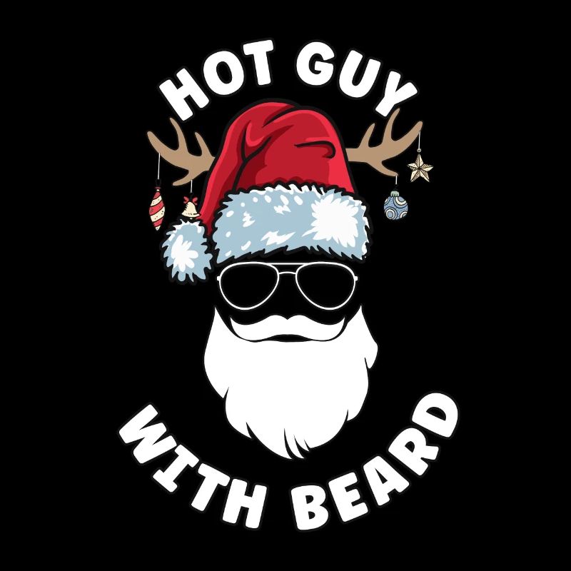 barbe typographique Porteur de barbe de Noël